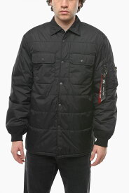 NEIL BARRETT ニール バレット ジャケット PBSP024 T025C 01 メンズ ALPHA INDUSTRIES PADDED JACKET WITH PRESS STUDS 【関税・送料無料】【ラッピング無料】 dk