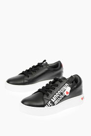 【15,000円以上ご購入で1,000円OFF！】 MOSCHINO モスキーノ スニーカー JA15093G1CIA0000 レディース LOVE LEATHER LOW TOP SNEAKERS WITH LOGO 【関税・送料無料】【ラッピング無料】 dk