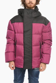 DSQUARED2 ディースクエアード ジャケット S74AM1275 S54981 246 メンズ TWO TONE HOOD PUFF DOWN JACKET WITH VELCRO CLOSURE 【関税・送料無料】【ラッピング無料】 dk