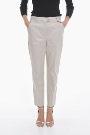 【本日5の付く日ポイント4倍!!】 FERRAGAMO フェラガモ パンツ 139498 P 756121 CALCE レディース LOGOED BUTTON STRETCH COTTON CHINOS PANTS 【関税・送料無料】【ラッピング無料】 dk