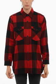 WOOLRICH ウールリッチ シャツ COWWOSH0004UT1720 5321 レディース BUFFALO CHECKED WOOL BLEND OVERSHIRT WITH DOUBLE BREAST POCK 【関税・送料無料】【ラッピング無料】 dk