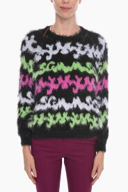 MSGM エムエスジーエム ニットウェア 3341MDM14522777303 レディース CREW NECK EYE LASH SWEATER WITH ABSTRACT MOTIF 【関税・送料無料】【ラッピング無料】 dk