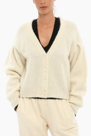 【楽天スーパーSALE!!30000円以上2000円OFFクーポン対象】 RAG&BONE ラグ＆ボーン ニットウェア WAS21HS022VT22 0 IVORY レディース WOOL BLEND LIANA CROPPED CARDIGAN 【関税・送料無料】【ラッピング無料】 dk