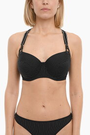 【本日5の付く日ポイント4倍!!】 MARLIES DEKKERS マルリース・デッカー アンダーウェア 181501 0 BLACK PINSTRIPE レディース PINSTRIPED GLORIA BALCONETTE BRA WITH CRISS-CROSS STRAPS 【関税・送料無料】【ラッピング無料】 dk