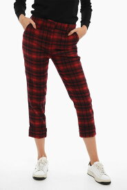 WOOLRICH ウールリッチ パンツ COWWPAN1227SW05 593 レディース TARTAN CHECKED CUFFED HEM PANTS 【関税・送料無料】【ラッピング無料】 dk