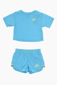 【本日5の付く日ポイント4倍!!】 NIKE KIDS ナイキ パンツ 36K809-F85 ガールズ TERRY T-SHIRT AND SHORTS SET 【関税・送料無料】【ラッピング無料】 dk