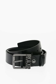 VERSACE ヴェルサーチ ベルト 75YA6F13 ZP228 E12 メンズ JEANS COUTURE LEATHER BELT WITH LOGOED BUCKLE 40MM 【関税・送料無料】【ラッピング無料】 dk