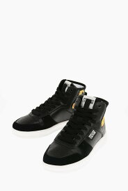 【5のつく日は全商品ポイント4倍】 VERSACE ヴェルサーチ スニーカー 75VA3SJ9 ZP344 G89 レディース JEANS COUTURE LEATHER AND FABRIC MEYSSA HIGH-TOP SNEAKERS WI 【関税・送料無料】【ラッピング無料】 dk