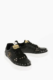 【5のつく日は全商品ポイント4倍】 VERSACE ヴェルサーチ スニーカー 75VA3SKC ZP318 M09 レディース JEANS COUTURE TEXTURED LEATHER COURT 88 LOW TOP SNEAKERS WIT 【関税・送料無料】【ラッピング無料】 dk