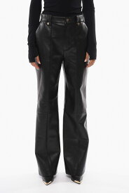 NANUSHKA ナヌーシュカ パンツ NW22PFPA01899 0 BLACK レディース FAUX-LEATHER ZELDA FLARED PANTS WITH HIGH WAIST 【関税・送料無料】【ラッピング無料】 dk