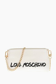 MOSCHINO モスキーノ バッグ JC4255PP0HK1312A レディース LOVE TEXTURED LEATHER SHOULDER BAG WITH LOGO-PRINT 【関税・送料無料】【ラッピング無料】 dk