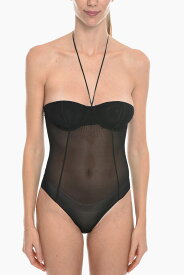 OSEREE オスレー アンダーウェア OTY421 0 BLACK レディース SEE-THROUGH STRAPLESS BODYSUIT WITH UNDERWIRED CUPS 【関税・送料無料】【ラッピング無料】 dk