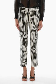 【15,000円以上ご購入で1,000円OFF！】 VALENTINO バレンチノ パンツ 1B3RB3607B7 0AN レディース ANIMALIER PRINT FLARED FIT PANTS 【関税・送料無料】【ラッピング無料】 dk