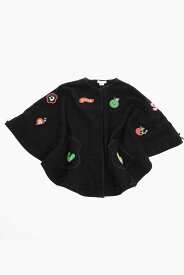 STELLA MCCARTNEY ステラマッカートニー ジャケット 8R2A43 Z0507 930MC ボーイズ WOOL BLEND CAPE WITH PATCH EMBROIDERY 【関税・送料無料】【ラッピング無料】 dk