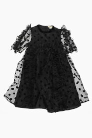 【本日5の付く日ポイント4倍!!】 STELLA MCCARTNEY ステラマッカートニー ドレス 8R1E71 O0025 930 ガールズ POLKA DOT SILK DRESS WITH RUFFLES 【関税・送料無料】【ラッピング無料】 dk