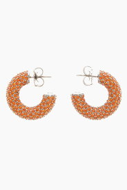 AMINA MUADDI アミナ モアディ ジュエリー CAMERONHOOPMINISI SU レディース SILVER CAMERON HOOP EARRINGS WITH RHINESTONE EMBELLISHMENT 【関税・送料無料】【ラッピング無料】 dk