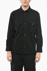 ONE OF THESE DAYS シャツ OOTDSS22 WSB BLACK メンズ SNAP BUTTONS COTTON TWILL OVERSHIRT 【関税・送料無料】【ラッピング無料】 dk