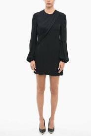 【15,000円以上ご購入で1,000円OFF！】 STELLA MCCARTNEY ステラ マッカートニー ドレス 6A0007SRA021000 レディース SATIN PANELLED DRESS WITH PUFFED SLEEVES 【関税・送料無料】【ラッピング無料】 dk