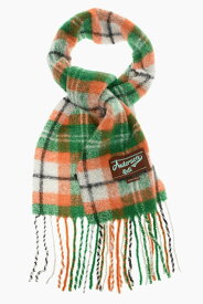 ANDERSSON BELL アンダースンベル ファッション小物 AAA320UW WHITE レディース MOHAIR BLEND BIG CHECK SCARF WITH FRINGES 【関税・送料無料】【ラッピング無料】 dk
