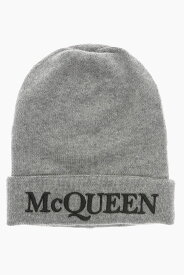 ALEXANDER MCQUEEN アレキサンダー マックイーン 帽子 6631954201Q 1460 メンズ SOLID COLOR CASHMERE BEANIE WITH EMBROIDERED LOGO 【関税・送料無料】【ラッピング無料】 dk