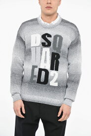 DSQUARED2 ディースクエアード ニットウェア S74HA1316 S18187 962 メンズ GRADIENT EFFECT MONOGRAM PULLOVER 【関税・送料無料】【ラッピング無料】 dk