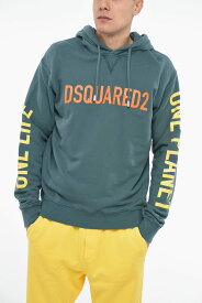 【本日5の付く日ポイント4倍!!】 DSQUARED2 ディースクエアード トレーナー S78GU0065 S25568 610 メンズ ONE LIFE ONE PLANET OLOP HOODIE SWEATSHIRT WITH LETTERING 【関税・送料無料】【ラッピング無料】 dk