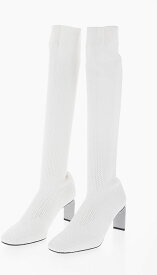 JIL SANDER ジルサンダー ブーツ J16WW0009P5058 102 レディース CROCHET KNEE-HIGHT BOOTS HEEL 7 CM 【関税・送料無料】【ラッピング無料】 dk