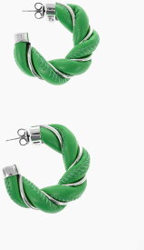 BOTTEGA VENETA ボッテガ ヴェネタ ジュエリー 628948/V507C3708 レディース BRAIDED SOFT LEATHER AND SILVER HOOP EARRINGS 【関税・送料無料】【ラッピング無料】 dk