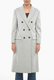 BRUNELLO CUCINELLI ブルネロクチネリ コート ME4179 レディース WOOL DOUBLE BREASTED COAT WITH PEAK LAPEL 【関税・送料無料】【ラッピング無料】 dk