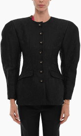DOLCE&GABBANA ドルチェ&ガッバーナ ジャケット F26G8TFJMPG N0000 レディース JAQUARD JACKET WITH FLORAL EMBROIDERY WITH PADDED SHOULDERS 【関税・送料無料】【ラッピング無料】 dk