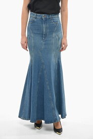 BURBERRY バーバリー スカート 8070620 レディース HIGH-WAISTED FLARED DENIM SKIRT 【関税・送料無料】【ラッピング無料】 dk