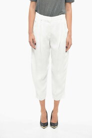 STELLA MCCARTNEY ステラ マッカートニー パンツ 591964 レディース DOUBLE-PLEATED FLAX BLEND PANTS 【関税・送料無料】【ラッピング無料】 dk