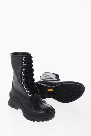 JIL SANDER ジル サンダー ブーツ J50WU0001P4914 001 メンズ LEATHER COMBAT BOOTS WITH VIBRAM SOLE 【関税・送料無料】【ラッピング無料】 dk