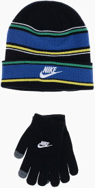 NIKE KIDS ナイキ 帽子 9A3047-023 ボーイズ STRIPED BEANIE AND GLOVERS SET 【関税・送料無料】【ラッピング無料】 dk