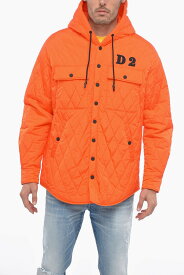 DSQUARED2 ディースクエアード ジャケット S74AM1349 S76586 187 メンズ QUILTED NYLON JACKET WITH HOOD 【関税・送料無料】【ラッピング無料】 dk