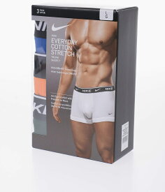 NIKE ナイキ アンダーウェア 0000KE1008-AKT メンズ SET OF 3 STRETCH COTTON BOXER WITH LOGOED ELASTIC BAND 【関税・送料無料】【ラッピング無料】 dk