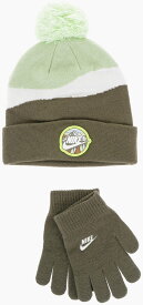 NIKE KIDS ナイキ 帽子 8A3062-E6F ボーイズ GLOVERS AND BEANIE SET SNOW DAY WITH POM POM 【関税・送料無料】【ラッピング無料】 dk