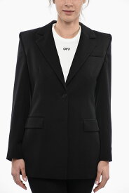 VERSACE ヴェルサーチ ジャケット 1008219 1A05161 1B000 レディース VIRGIN WOOL BLAZER WITH FLAP POCKETS 【関税・送料無料】【ラッピング無料】 dk