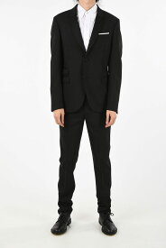 NEIL BARRETT ニール バレット スーツ PBAB157N M080C 0101 メンズ SATIN LAPEL FITTED SLIM TUXEDO SUIT 【関税・送料無料】【ラッピング無料】 dk