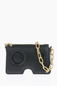 【本日0のつく日ポイント4倍！】 OFF WHITE オフホワイト バッグ OWNX026C99LEA0011000 レディース LEATHER SHOULDER BAG WITH GOLDEN CHAIN 【関税・送料無料】【ラッピング無料】 dk