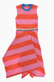 STELLA MCCARTNEY ステラマッカートニー ドレス TS1F82 Z1181 412RS ガールズ AWNING STRIPED TWO-TONE DRESS 【関税・送料無料】【ラッピング無料】 dk