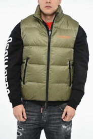 DSQUARED2 ディースクエアード ジャケット S74FB0303 S76627 726 メンズ QUILTED VEST WITH LOGO PRINT 【関税・送料無料】【ラッピング無料】 dk
