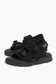 NEIL BARRETT ニール バレット サンダル PBSA200 Q9008 01 メンズ LI-NING SOLID COLOR DOUBLE-BUCKLE SANDALS WITH SOCKS 【関税・送料無料】【ラッピング無料】 dk