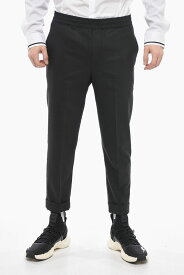 NEIL BARRETT ニール バレット パンツ PBPA635H U008 01 メンズ LOW-WAIST SLIM FIT REM PANTS WITH CUFFED HEM 【関税・送料無料】【ラッピング無料】 dk