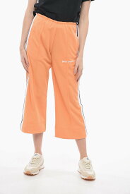 PALM ANGELS パーム エンジェルス パンツ PWCJ011S23FAB001 2210 レディース CROPPED TRACK JOGGERS WITH CONTRASTING BANDS 【関税・送料無料】【ラッピング無料】 dk