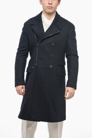 NEIL BARRETT ニール バレット コート PBCA347V C005 415 メンズ SLIM FIT DOUBLE BREASTED COAT WITH ZIP CLOSURE 【関税・送料無料】【ラッピング無料】 dk