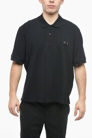 NEIL BARRETT ニール バレット トップス PBJT143 U500 3158 メンズ SOLID COLOR LOOSE FIT POLO SHIRT WITH PIERCING DETAIL 【関税・送料無料】【ラッピング無料】 dk