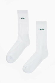 DROLE DE MONSIEUR ドロール ド ムッシュ アンダーウェア SK109CO024 WT メンズ SOLID COLOR LONG SOCKS WITH RIBBED DETAIL 【関税・送料無料】【ラッピング無料】 dk