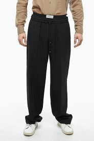 【本日5の付く日ポイント4倍!!】 VALENTINO バレンチノ パンツ 2V3RBJ25 90W 0NO メンズ VIRGIN WOOL JOGGERS WITH FRONT PLEATS 【関税・送料無料】【ラッピング無料】 dk