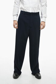 【本日5の付く日ポイント4倍!!】 BALENCIAGA バレンシアガ パンツ 725469TNT09 4100 メンズ GARDE-ROBE TWILL WOOL WIDE-LEG PANTS 【関税・送料無料】【ラッピング無料】 dk